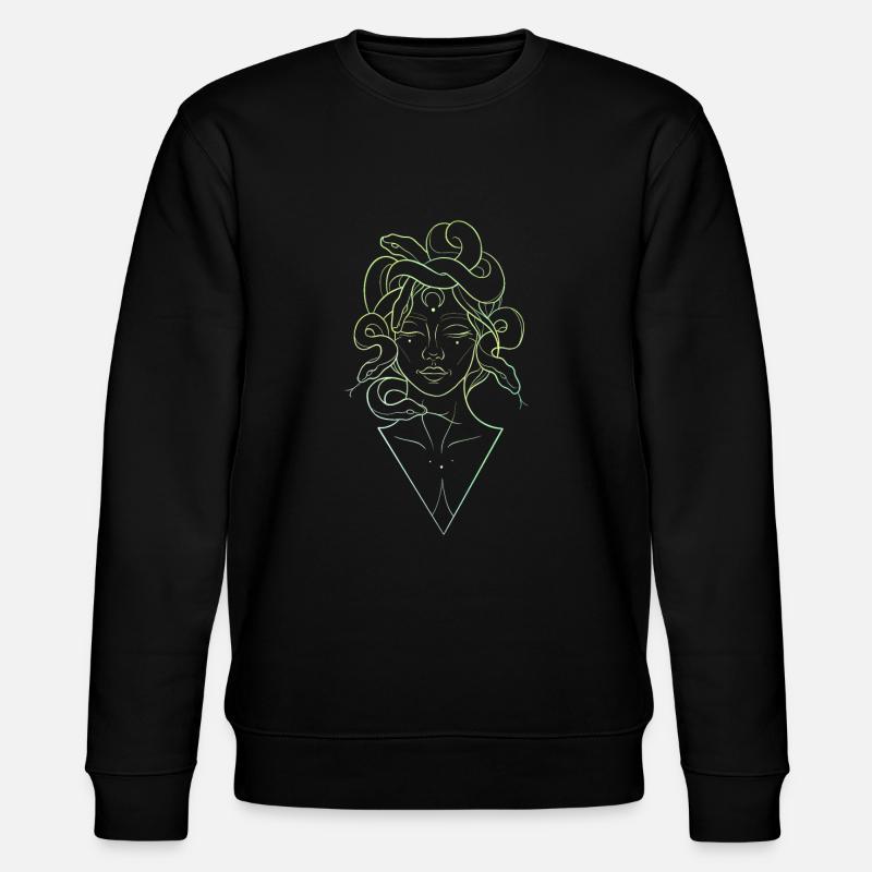 Medusa lineart - Stanley/Stella Unisex Bio-Sweatshirt CHANGER  - Schwarz