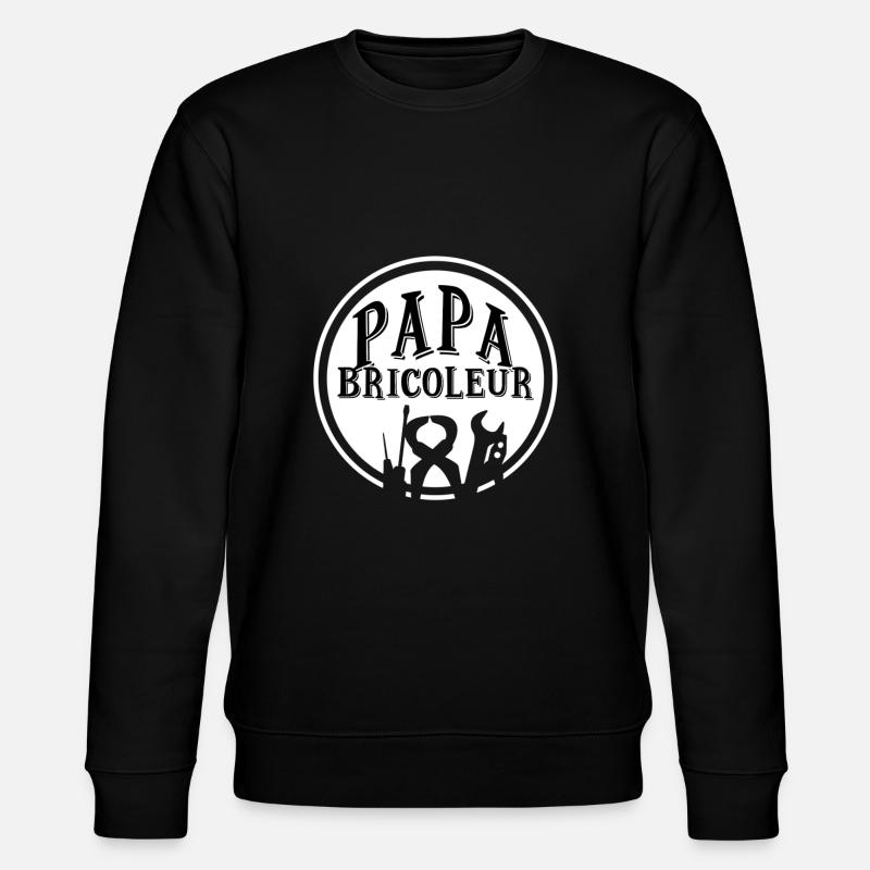 Papa bricoleur - Sweat bio CHANGER Stanley/Stella Unisexe - noir
