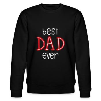 Bester Vater aller Zeiten – Bester Vater aller Zeiten - Stanley/Stella Unisex Bio-Sweatshirt CHANGER  - Schwarz - Vorne - Nik (191cm) & Marisol (170cm)