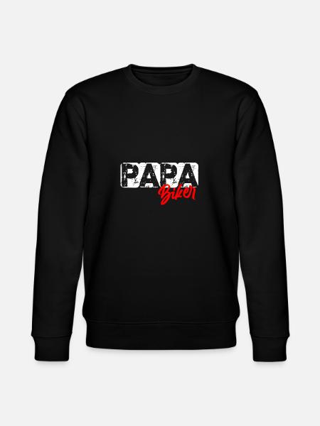 Biker Dad - Stanley/Stella CHANGER Unisex Organic Sweatshirt - black
