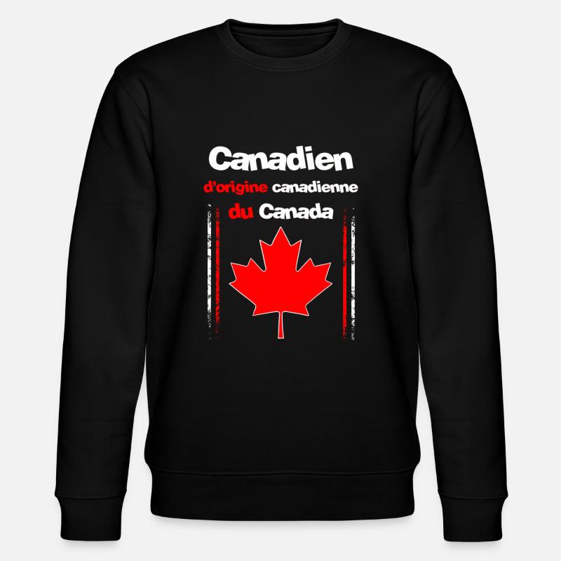 Cadeau pour Canadien du Canada - Sweat bio CHANGER Stanley/Stella Unisexe - noir