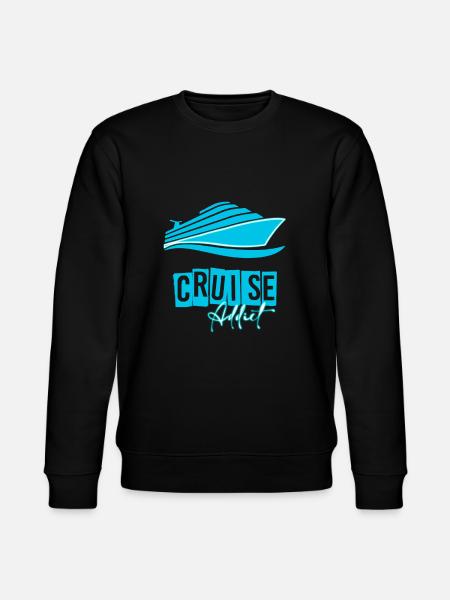 Kreuzfahrtsüchtiger - Geschenk für Kreuzfahrt-Enthusiasten - Stanley/Stella Unisex Bio-Sweatshirt CHANGER - Schwarz