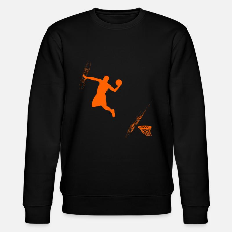 Superheld Dunk, Basketballspieler - Stanley/Stella Unisex Bio-Sweatshirt CHANGER - Schwarz