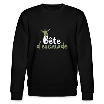 Bête d'escalade - Sweat bio CHANGER Stanley/Stella Unisexe - noir - Devant - Nik (191cm) & Marisol (170cm)