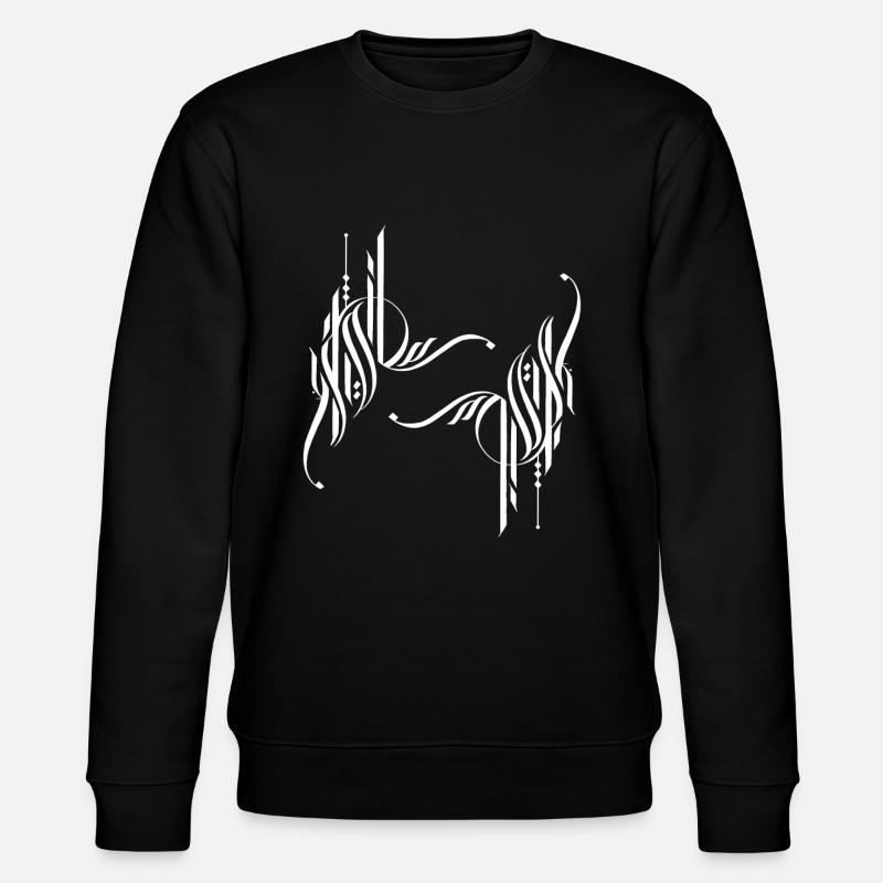 Weißes Symbol - Arabisch - Stanley/Stella Unisex Bio-Sweatshirt CHANGER  - Schwarz