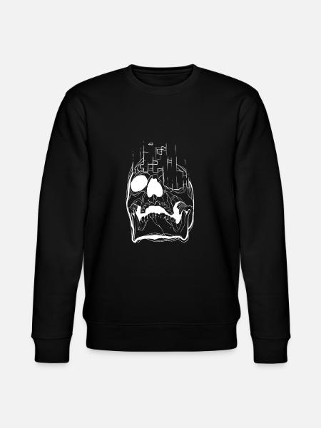 Skull graphic art - Sweat bio CHANGER Stanley/Stella Unisexe - noir