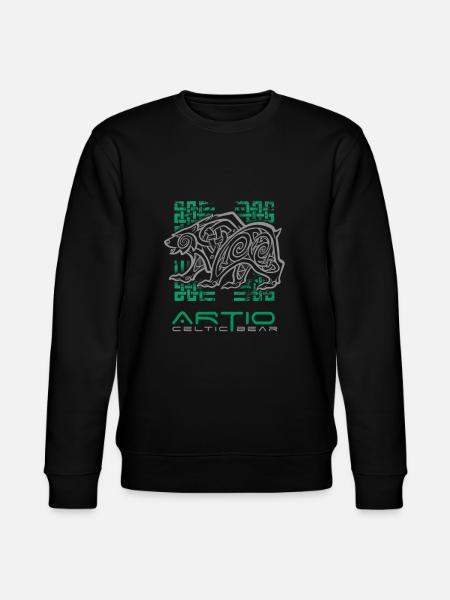Artio - Keltischer Bär ornamentale Komposition - Stanley/Stella Unisex Bio-Sweatshirt CHANGER - Schwarz