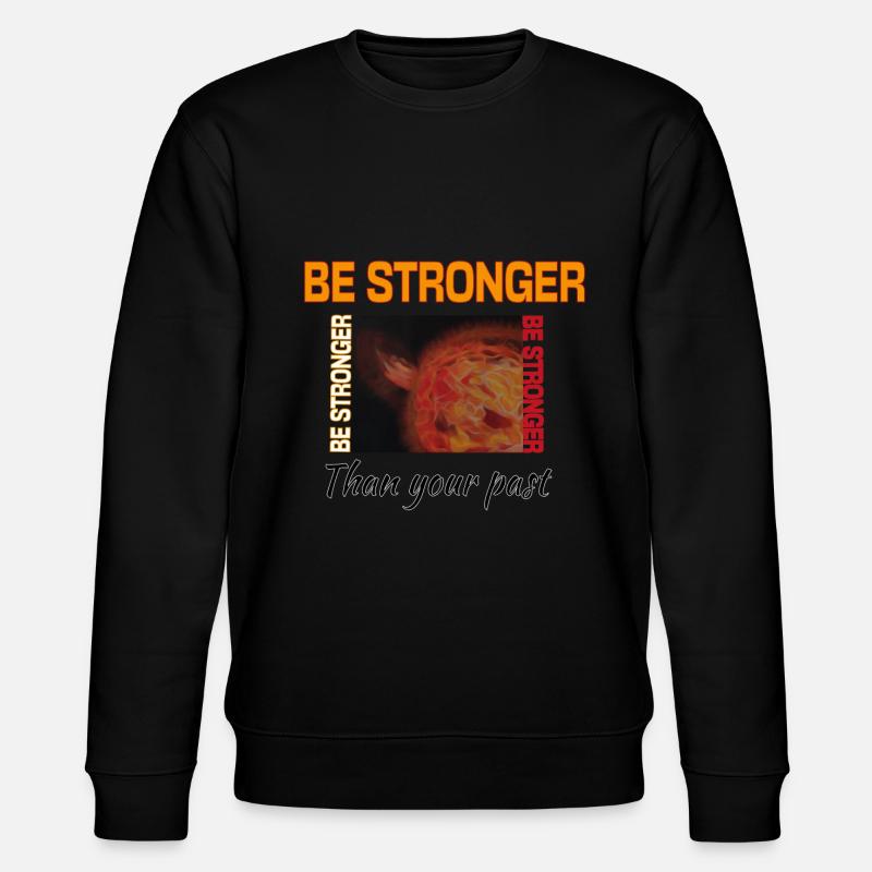 Sonnensturm-Zentralstar - Stanley/Stella Unisex Bio-Sweatshirt CHANGER  - Schwarz
