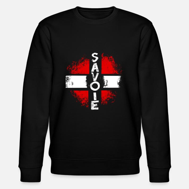Drapeau Savoyard style usé - Sweat bio CHANGER Stanley/Stella Unisexe - noir