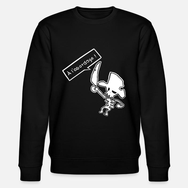 A l'abordage ! pirate skull art - Sweat bio CHANGER Stanley/Stella Unisexe - noir