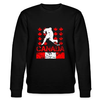 Hockey Canada - Sweat bio CHANGER Stanley/Stella Unisexe - noir - Devant - Nik (191cm) & Marisol (170cm)