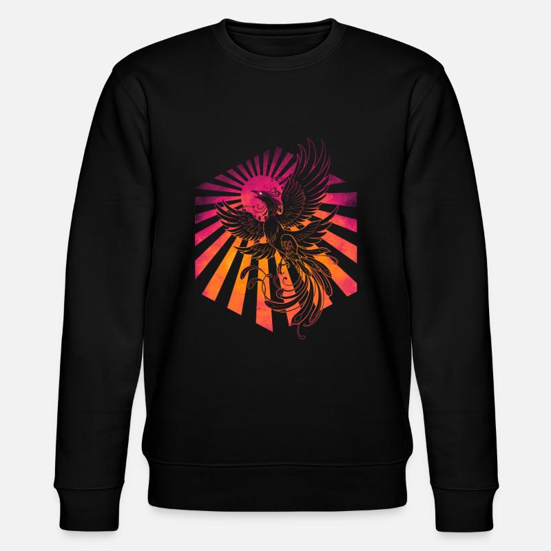 Legendary phoenix firebird - Stanley/Stella CHANGER Unisex Organic Sweatshirt - black
