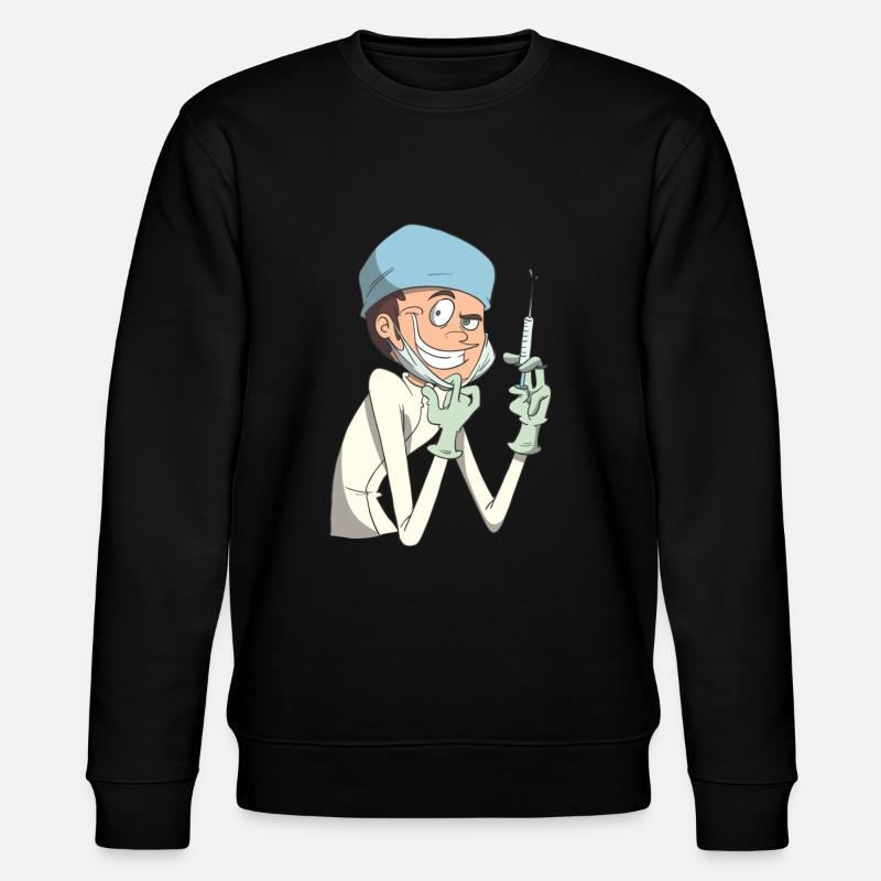 Fiese Krankenschwester Anästhesie Spritze - Stanley/Stella Unisex Bio-Sweatshirt CHANGER  - Schwarz