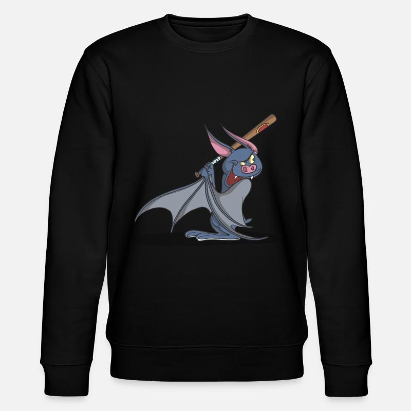 Batte avec batte de baseball - Sweat bio CHANGER Stanley/Stella Unisexe - noir