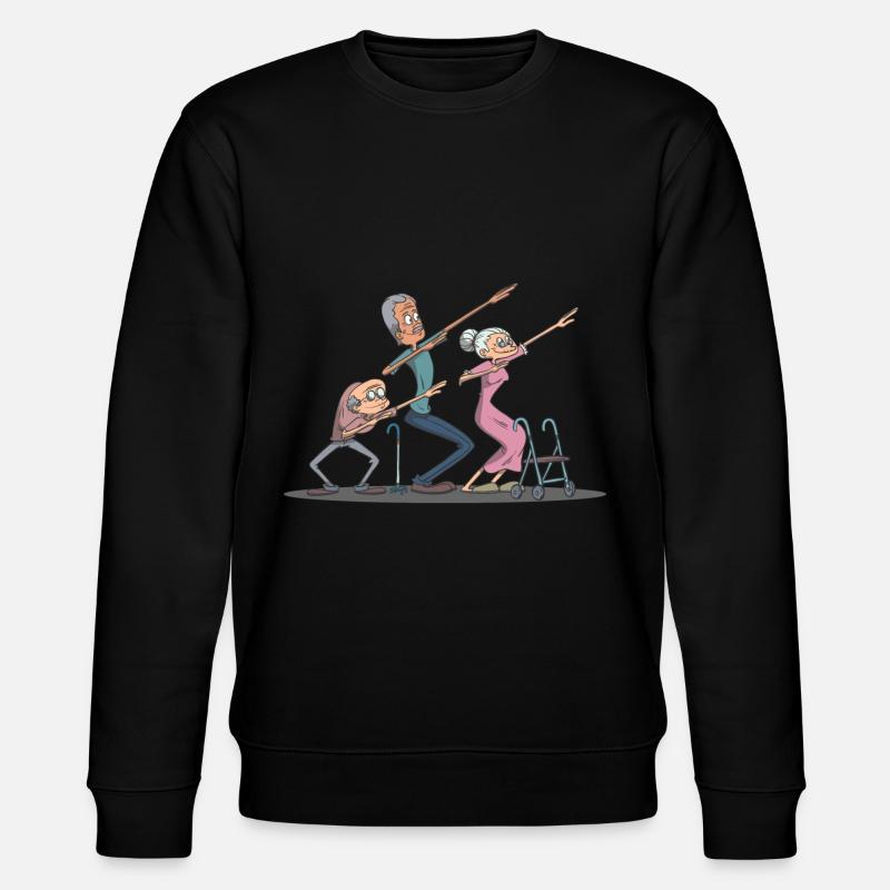 Dab Dabbing Senioren - Stanley/Stella Unisex Bio-Sweatshirt CHANGER  - Schwarz