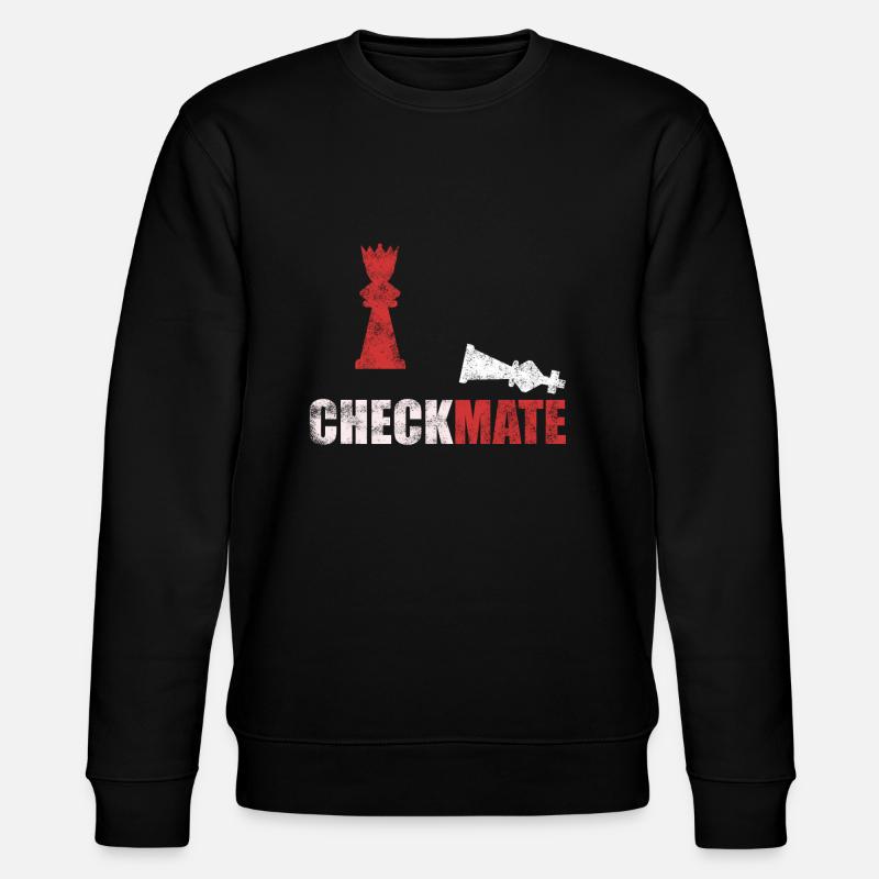 Checkmate Schach Vintage - Stanley/Stella Unisex Bio-Sweatshirt CHANGER  - Schwarz