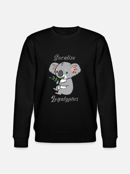 Eucalize Legalyptus 1 - Stanley/Stella CHANGER Unisex Organic Sweatshirt - black
