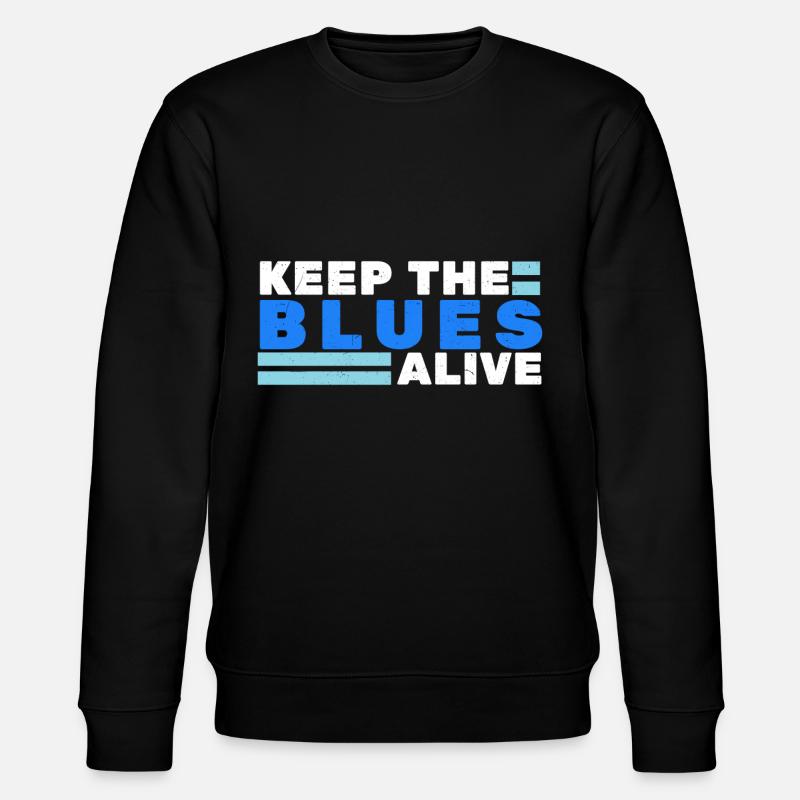 Blues - Sweat bio CHANGER Stanley/Stella Unisexe - noir