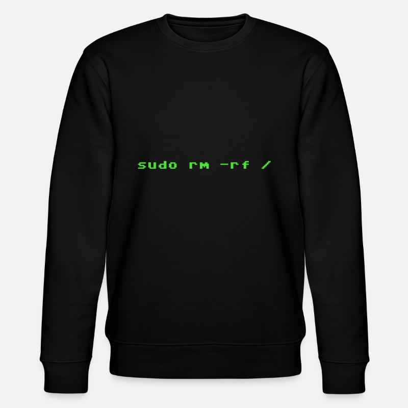 Sudo rm rf Linux Programmieren - Stanley/Stella Unisex Bio-Sweatshirt CHANGER  - Schwarz