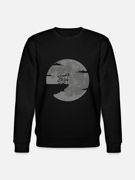Achterbahn Geschenkidee Vollmond Freizeitparks - Stanley/Stella Unisex Bio-Sweatshirt CHANGER - Schwarz