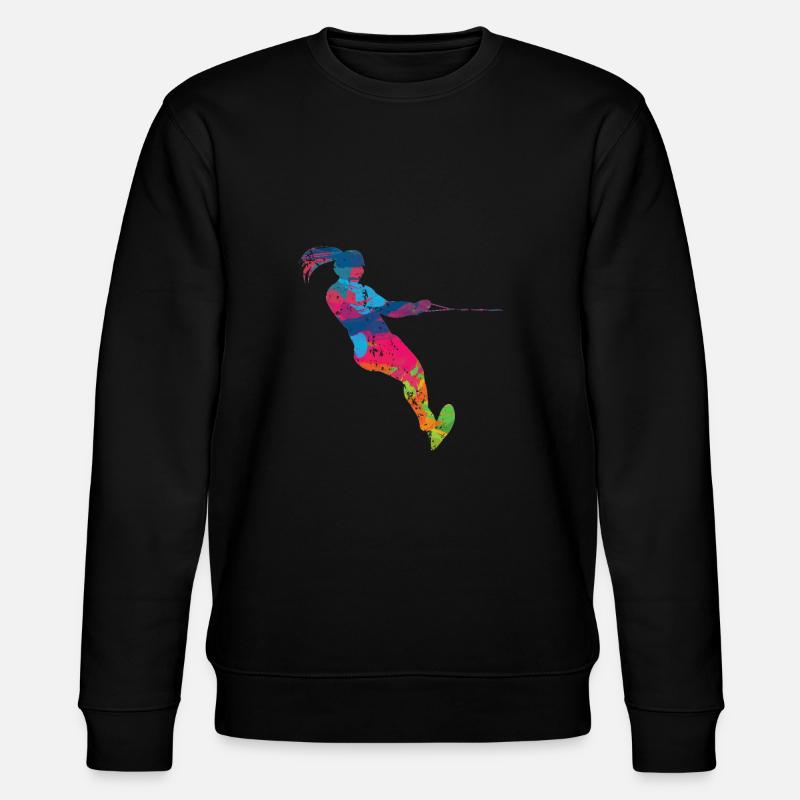 Wakeboard Waterski Wakeboarding - Stanley/Stella CHANGER Unisex Organic Sweatshirt - black