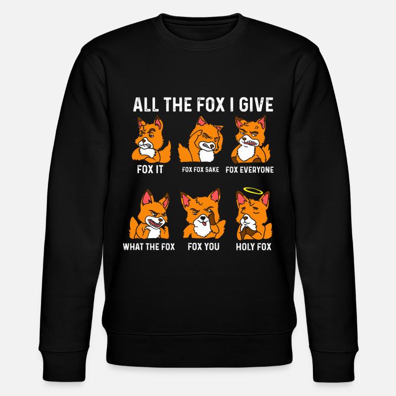 fox - Stanley/Stella CHANGER Unisex Organic Sweatshirt - black