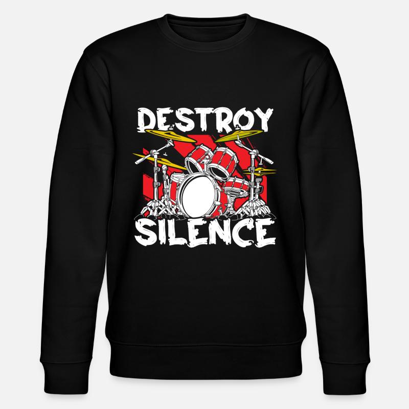 Batteur batteur Drumsticks - Sweat bio CHANGER Stanley/Stella Unisexe - noir