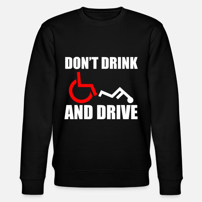 Rollstuhl Humor Behinderte - Stanley/Stella Unisex Bio-Sweatshirt CHANGER  - Schwarz