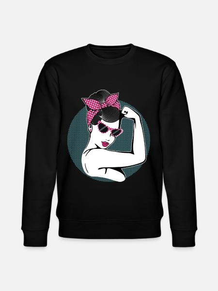 Rockabilly Fille - Sweat bio CHANGER Stanley/Stella Unisexe - noir