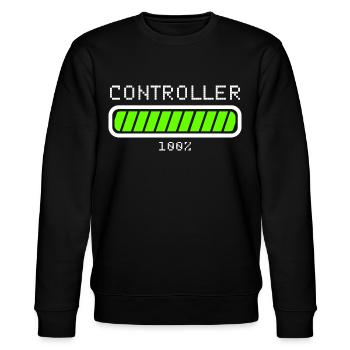 Controller Controlling Beruf - Stanley/Stella Unisex Bio-Sweatshirt CHANGER  - Schwarz - Vorne - Nik (191cm) & Marisol (170cm)