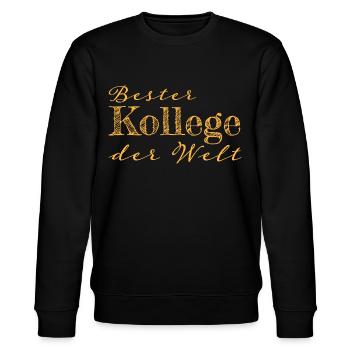 Kollege Abschiedsgeschenk Geschenk - Stanley/Stella Unisex Bio-Sweatshirt CHANGER  - Schwarz - Vorne - Nik (191cm) & Marisol (170cm)