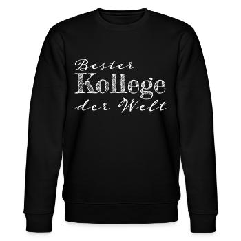 Kollege Abschiedsgeschenk Geschenkidee - Stanley/Stella Unisex Bio-Sweatshirt CHANGER  - Schwarz - Vorne - Nik (191cm) & Marisol (170cm)