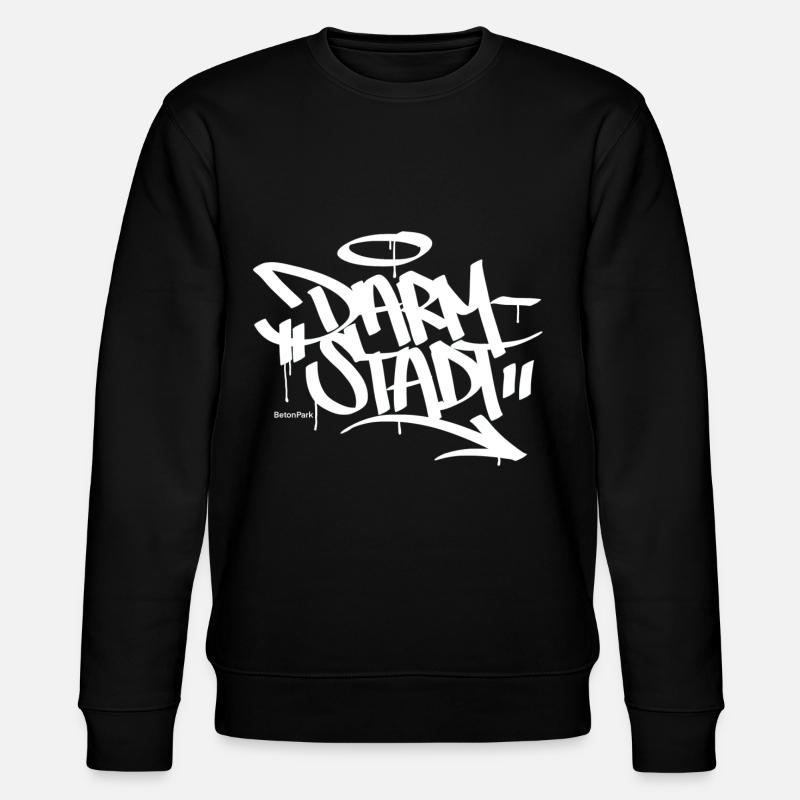 Darmstadt Graffiti Shirt - Stanley/Stella Unisex Bio-Sweatshirt CHANGER  - Schwarz