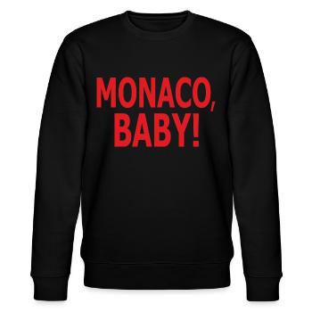 Monaco, bébé! - Sweat bio CHANGER Stanley/Stella Unisexe - noir - Devant - Nik (191cm) & Marisol (170cm)