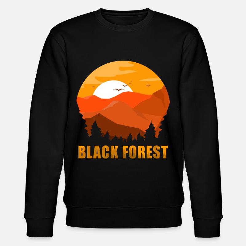 Black Forest Sunset - Stanley/Stella CHANGER Unisex Organic Sweatshirt - black