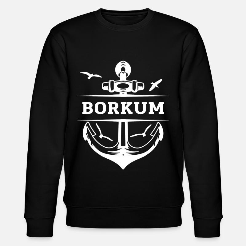 Borkum - Stanley/Stella Unisex Bio-Sweatshirt CHANGER  - Schwarz