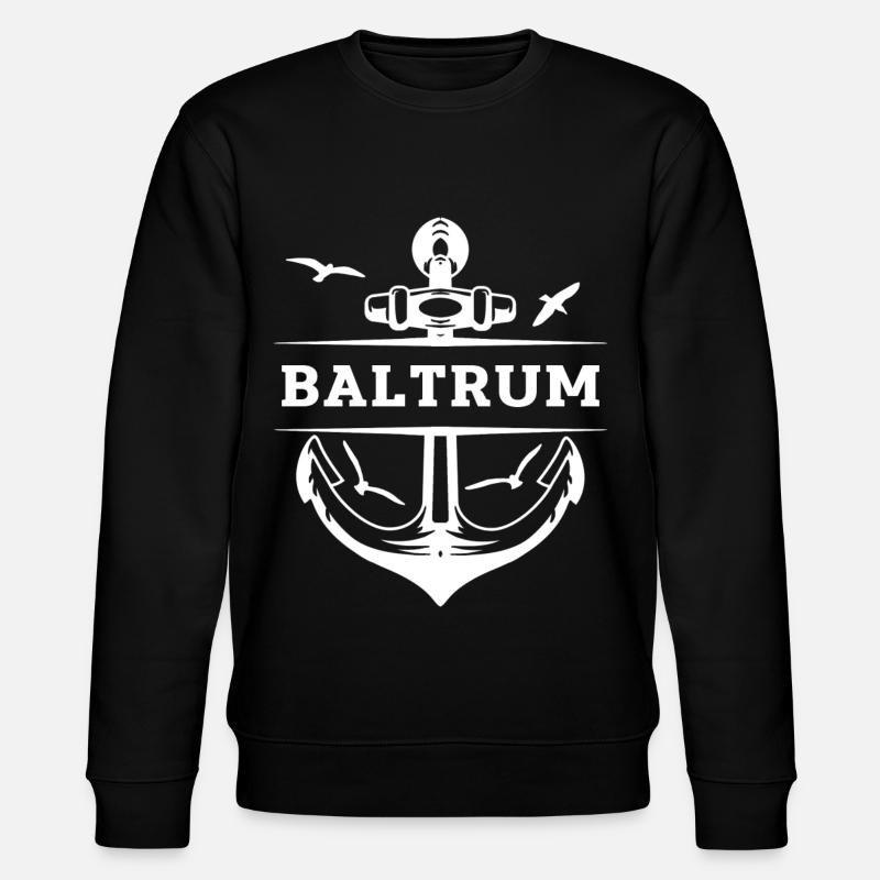 Baltrum - Stanley/Stella Unisex Bio-Sweatshirt CHANGER  - Schwarz
