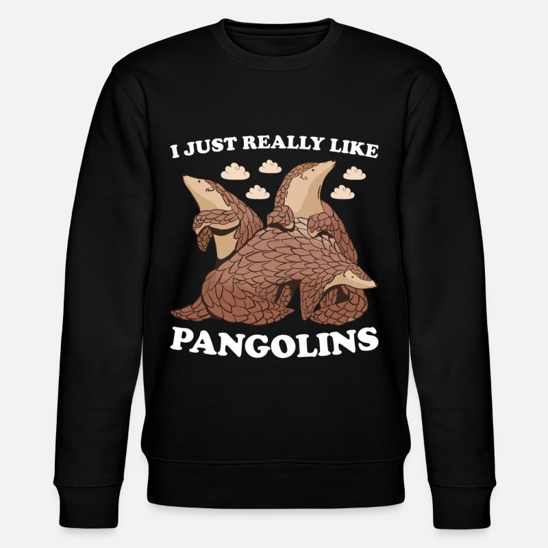 J’aime vraiment pangolins pangolin - Sweat bio CHANGER Stanley/Stella Unisexe - noir
