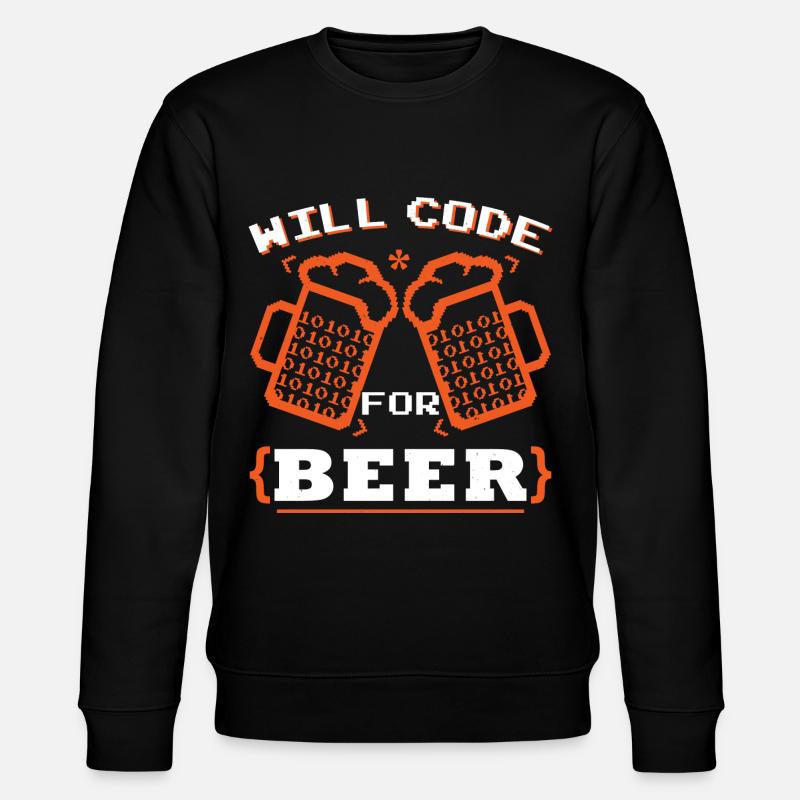 Will Code pour la bière - Sweat bio CHANGER Stanley/Stella Unisexe - noir