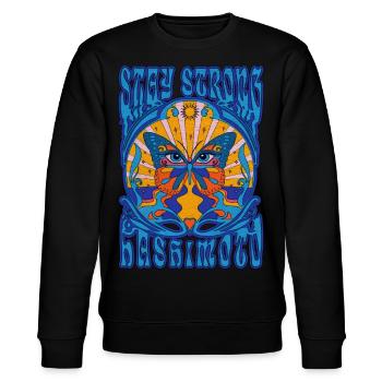 Stay Strong - Hashmoto - Stanley/Stella CHANGER Unisex Organic Sweatshirt - black - Front - Nik (191cm) & Marisol (170cm)