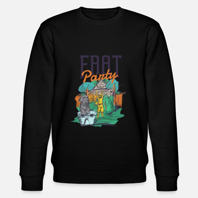 Frat Party - Student Party - Stanley/Stella CHANGER Unisex Organic Sweatshirt - black