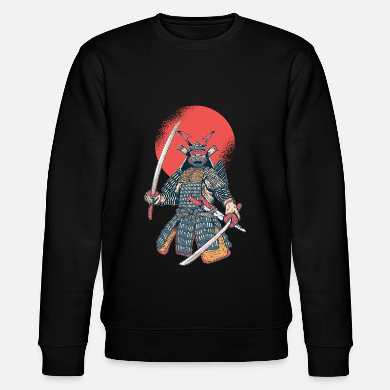 Samurai Kämpfer - Kampfkunst Geschenk - Stanley/Stella Unisex Bio-Sweatshirt CHANGER  - Schwarz