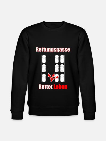 Redningsplads Save lives lifesaver gave - Stanley/Stella økologisk unisex-sweatshirt CHANGER  - sort