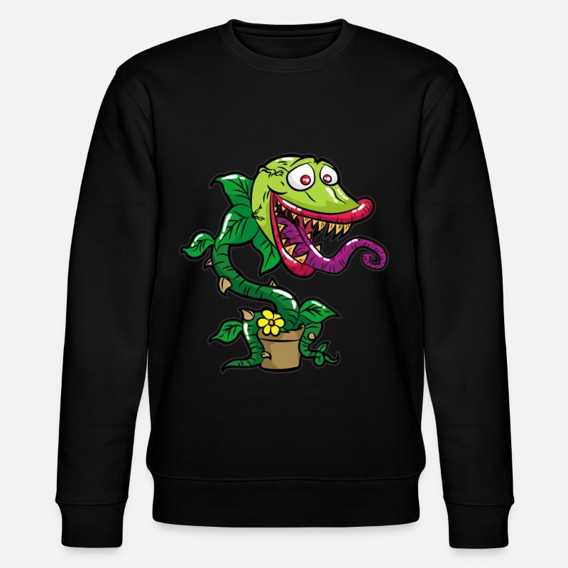Venus Flytrap Fleichfressende Plfanze - Stanley/Stella CHANGER Unisex Organic Sweatshirt - black