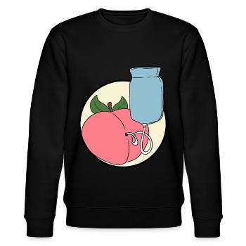 Klismaphilia Enema Anal Play Klistier Sex Popo - Stanley/Stella Unisex Bio-Sweatshirt CHANGER  - Schwarz - Vorne - Nik (191cm) & Marisol (170cm)
