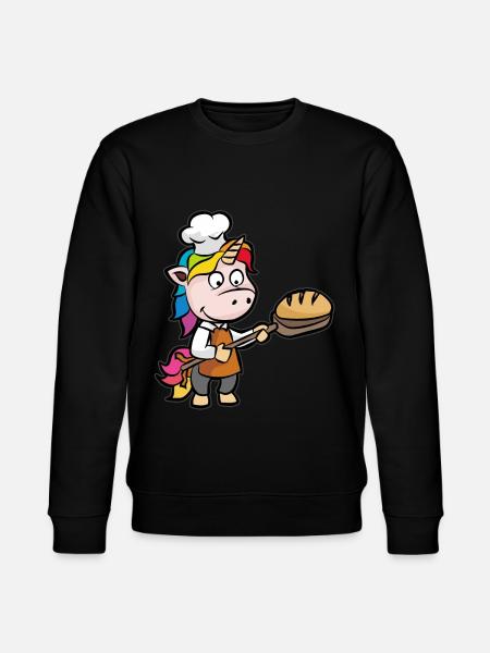 Jednorożec Baker Baker Czeladnik Piekarnia śmieszne - Ekologiczna bluza unisex Stanley/Stella CHANGER  - czarny