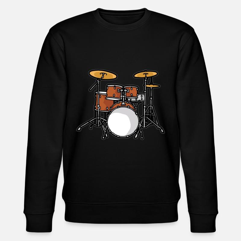 Drumset Drums Drummer Drums - Stanley/Stella CHANGER Unisex Organic Sweatshirt - black
