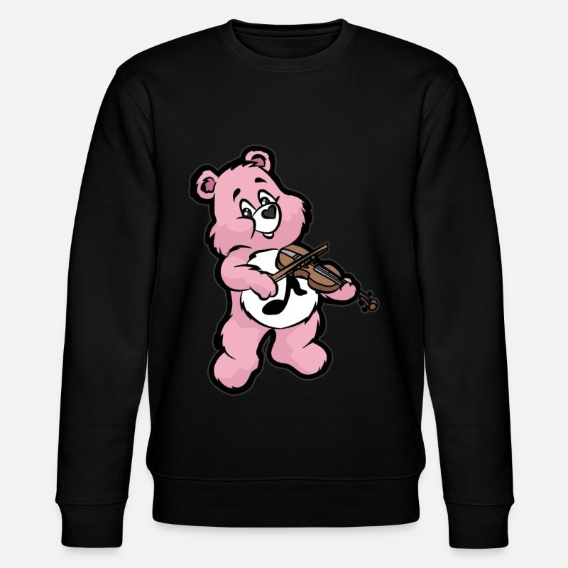 Teddy Bärchen Violon joueur - Sweat bio CHANGER Stanley/Stella Unisexe - noir