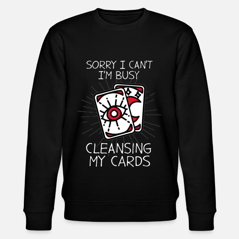 Tarot Karten Hellseher Karten Legen - Stanley/Stella Unisex Bio-Sweatshirt CHANGER  - Schwarz