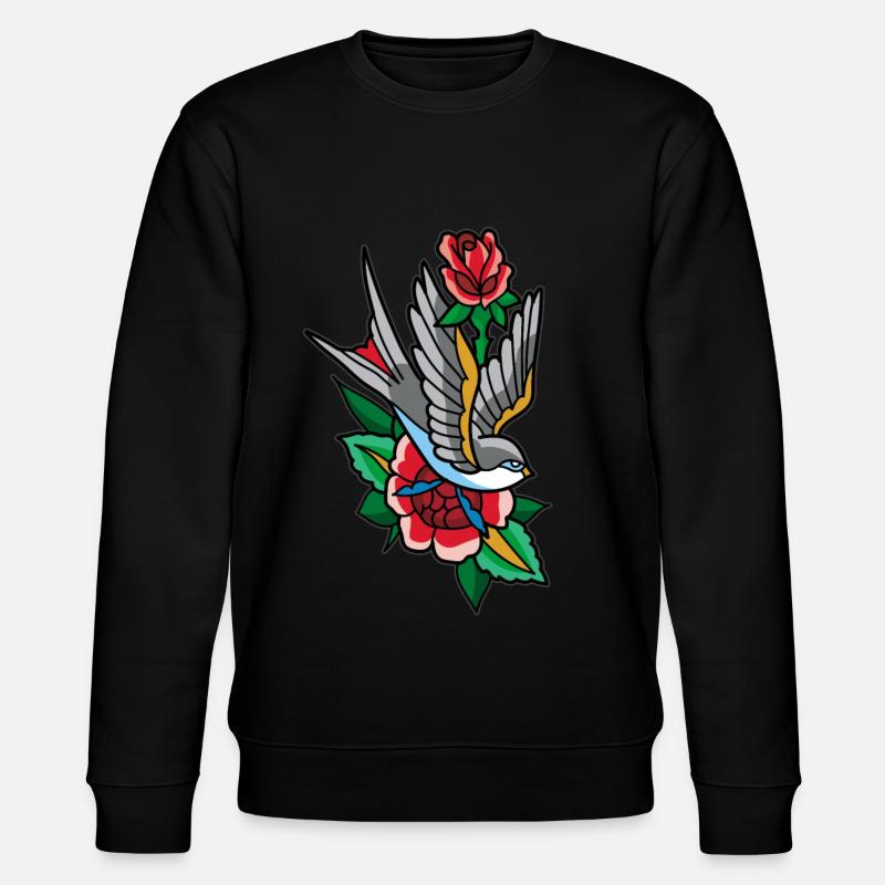 Schwalbe Tattoo - Stanley/Stella Unisex Bio-Sweatshirt CHANGER  - Schwarz